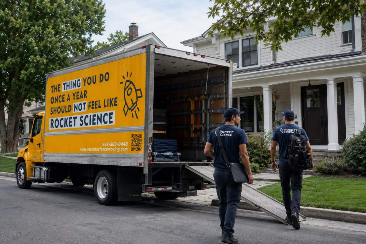 local residential movers Rocket Science Moving Company crew