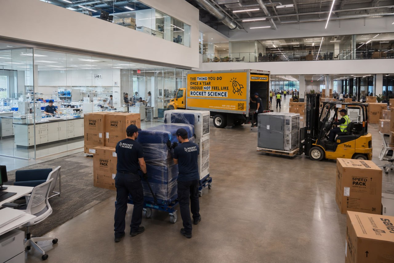 Rocket Science Moving Company professional lab movers